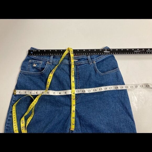 GLORIA VANDERBILT Women’s Jeans Size14P hand measures smaller Blue High Rise - Picture 10 of 13